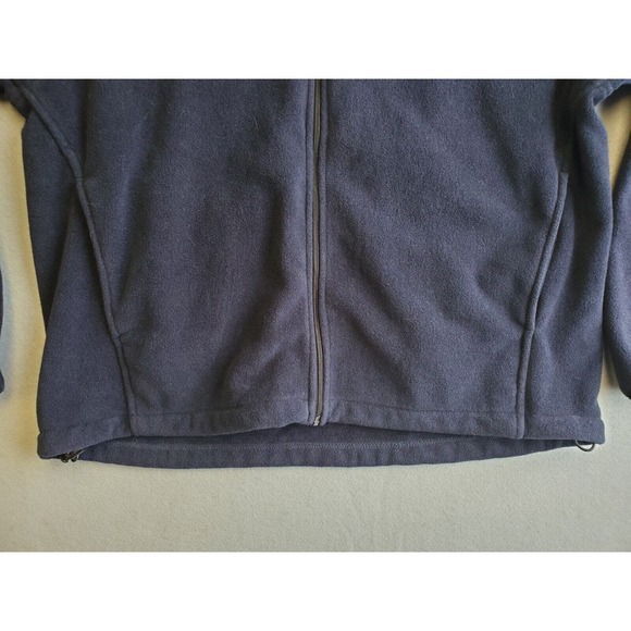 WOOLRICH Men Fleece Jacket L Blue Full Zip Polyester Soft Warm Long Sleeve - Picture 3 of 5